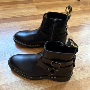 Dr. Martens Women’s Jaimes Leather Harness Boots in Classic Smooth Leather